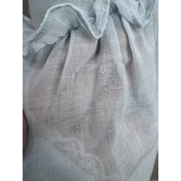 Vintage Gunne Sax By Jessica Juniors Size 5 Blue With Ivory Lace Dress - Picture 10 of 12